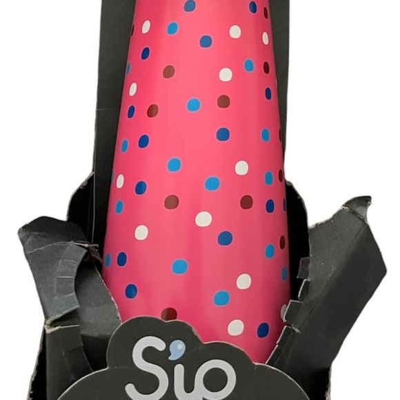 NWT sip by s’well pink multicolor confetti travel mug lid stainless steel - Picture 2 of 5